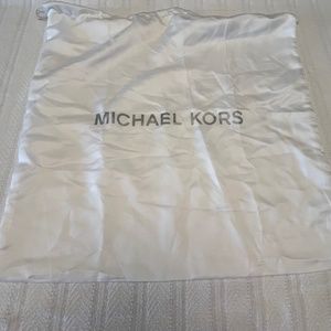 Michael Kors Medium White Satin Dust Bag
